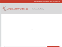 Tablet Screenshot of mbasaproperties.co.za